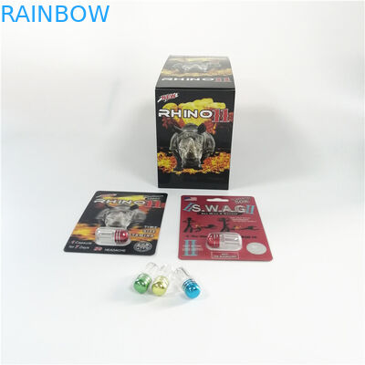 Rhino 69 Series Bao bì thẻ vỉ nam Thuốc tăng cường thuốc 3d Đóng gói vỉ thuốc