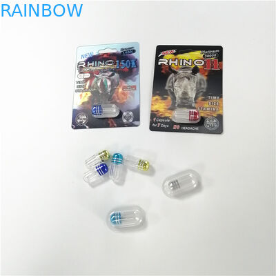 Bao bì giấy vỉ bao bì Hiệu ứng in 3D Hiệu ứng Rhino 69 Viên nang