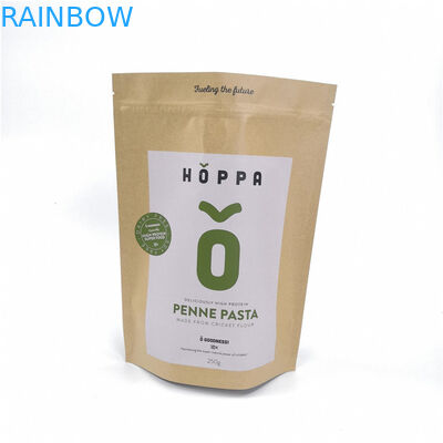 Eco thân thiện với túi giấy kraft Bao bì thực phẩm Đứng lên Zipperfor Bánh mì / Kẹo / Trái cây