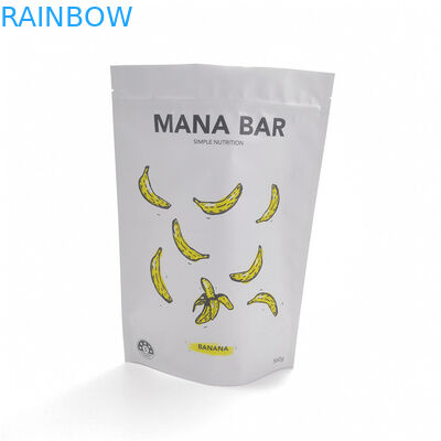 Túi màu trắng mờ đứng lên Túi đựng thực phẩm an toàn Lớp tùy chỉnh với dây kéo