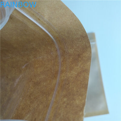 Cherry Seed Coffee Sachet Gối Túi giấy tùy chỉnh có thể tái chế bền với cửa sổ