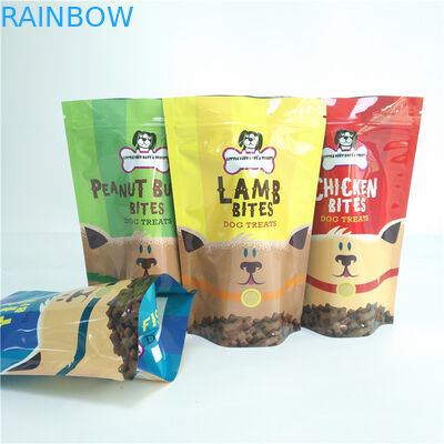 Dog Treat Storage Pet Food Bag Nhiều lớp nhựa tái sử dụng Túi chân không hữu cơ