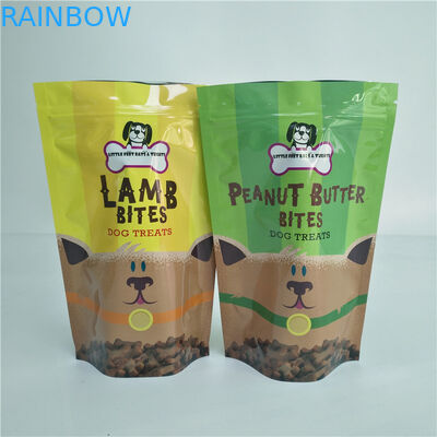 Dog Treat Storage Pet Food Bag Nhiều lớp nhựa tái sử dụng Túi chân không hữu cơ