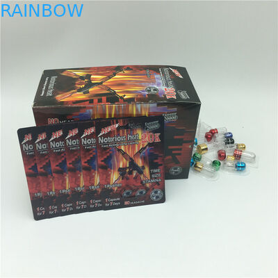 Fly Male Energy Enhancer Blister Paper Card Gule Double Hole Vật liệu đóng gói cho viên nang