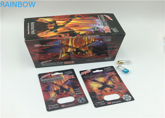 Rhino 69 3d Vỉ bao bì Viên nang Viên thuốc màu tùy chỉnh với hộp giấy hiển thị