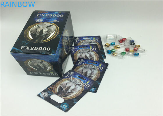 Black Mamba 3D Hiệu ứng vỉ vỉ bao bì Capsule Viên thuốc tình dục Thiết kế tùy chỉnh