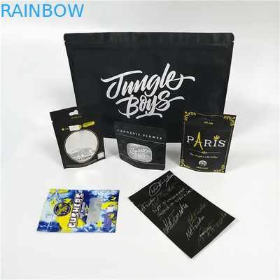 Clear Window Nhôm Lá Túi Bao bì Cbd Weed Mylar Nhựa Doypack Gói Có Zipper