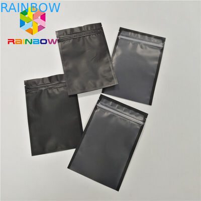 Mylar Smell Proof Foil Bag Bao bì Túi nhựa tự đóng dấu với dây kéo có thể kéo lại