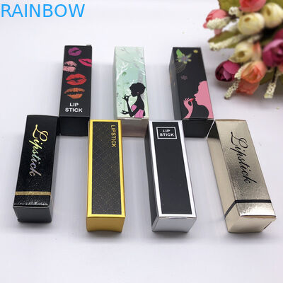 Hộp đựng giấy chống thấm nước Mỹ phẩm Bao bì dập nổi Zipper Top For Lipstick