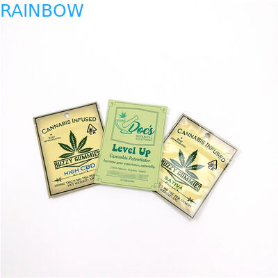 Mùi bằng chứng chống mùi Cbd Túi nhựa Bao bì Sativa Nhựa Wrapper Túi Mylar