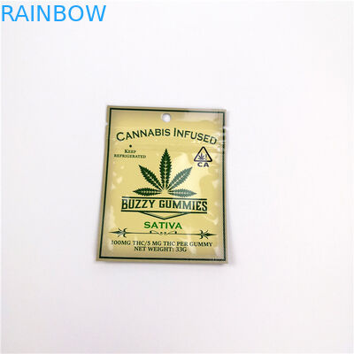 Mùi bằng chứng chống mùi Cbd Túi nhựa Bao bì Sativa Nhựa Wrapper Túi Mylar