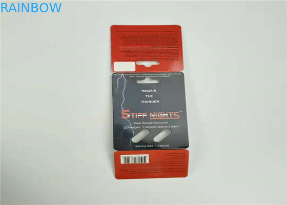 Thuốc viên hai viên nang Bao bì vỉ Rhino 69 Thẻ có nắp nhựa