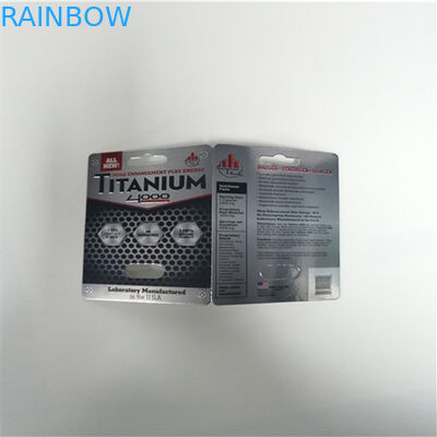 7K White Panther Bao bì vỉ 3d Thẻ hộp cứng cho thuốc tăng cường nam