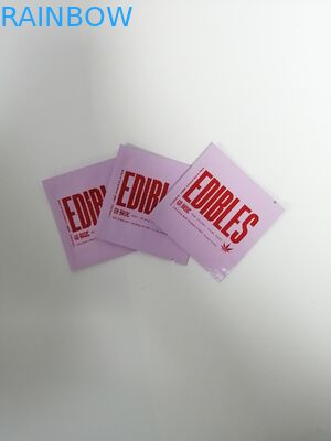 3.5 / 7 gram Nhựa Mylar Ziplock Smell Proof Weed Túi cho Bao bì hoa Gummies