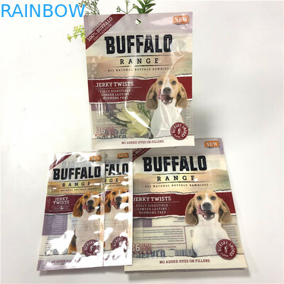 Niêm phong mạnh mẽ mùi bằng chứng thực phẩm vật nuôi Túi UV Logo in với vết rách dễ mở