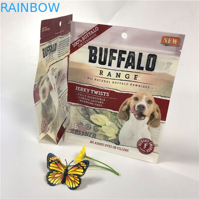 Niêm phong mạnh mẽ mùi bằng chứng thực phẩm vật nuôi Túi UV Logo in với vết rách dễ mở