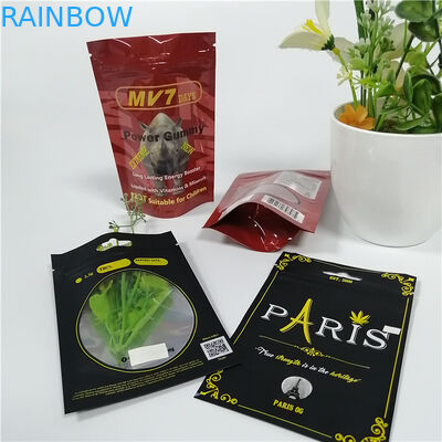 Grip Seals Thảo dược hương Bao bì Nhôm Lá Ziplock Túi cho Rhino Capsule Powder