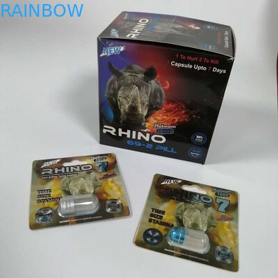 Grip Seals Thảo dược hương Bao bì Nhôm Lá Ziplock Túi cho Rhino Capsule Powder