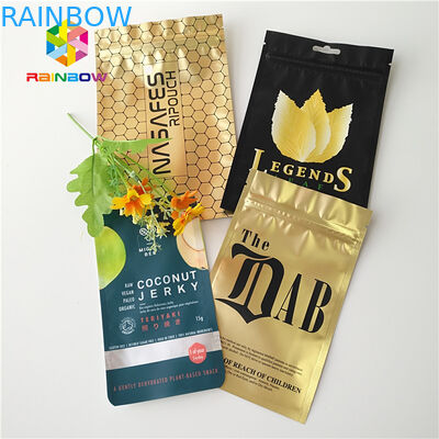 Túi Ziplock tùy chỉnh có thể khóa lại 1G Mylar Túi có mùi Bằng chứng CBD Hemp Weed Bao bì