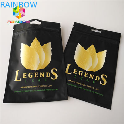 Tùy chỉnh in đứng lên Túi lá Mylar nhựa Ziplock ống thuốc lá Túi sử dụng thảo mộc