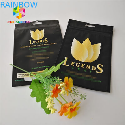 Tùy chỉnh in đứng lên Túi lá Mylar nhựa Ziplock ống thuốc lá Túi sử dụng thảo mộc