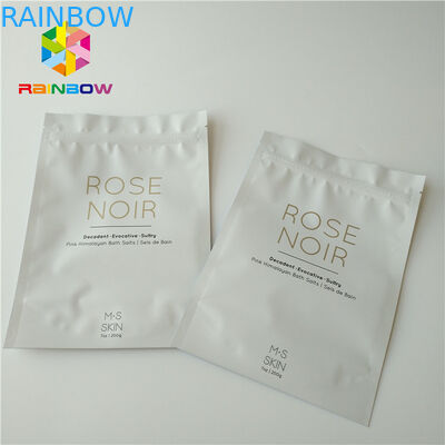 White Plastic Stand Up Body Scrub Túi đựng mỹ phẩm cho muối biển Chăm sóc da