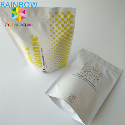 Ziplock In Lá Stand Up Mỹ phẩm Bao bì Túi Dừa / Cà phê Body Scrub