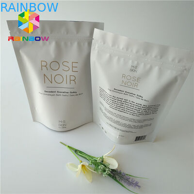 Ziplock In Lá Stand Up Mỹ phẩm Bao bì Túi Dừa / Cà phê Body Scrub