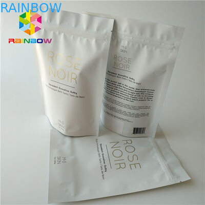 Ziplock In Lá Stand Up Mỹ phẩm Bao bì Túi Dừa / Cà phê Body Scrub