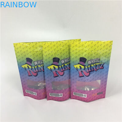 CYMK Màu In túi Ziplock tùy chỉnh Weed Runtz Punch cho Runtz Mylar Gói