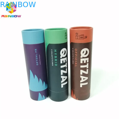 Hộp giấy kraft Bao bì hình tròn Logo tùy chỉnh in cho quà tặng / mỹ phẩm / thực phẩm