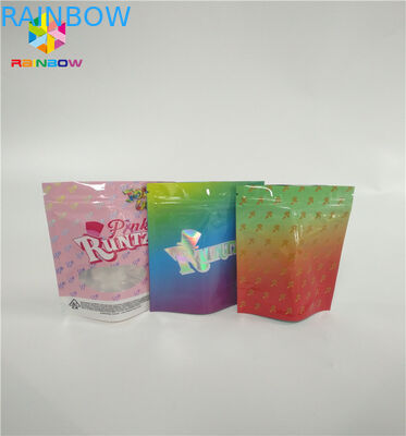 Trẻ em 3,5g Stand Up Zipper Túi Túi Tùy chỉnh In Runtz Pack Mùi Bằng chứng