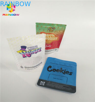 Trẻ em 3,5g Stand Up Zipper Túi Túi Tùy chỉnh In Runtz Pack Mùi Bằng chứng