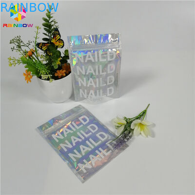 In kỹ thuật số Zipper nhựa đứng lên túi nhôm lá cho mỹ phẩm / bóng mắt