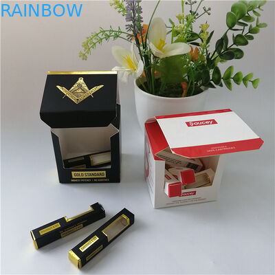 Clear Window Bao bì Hộp giấy Giấy dán tem nóng In để đóng gói Quà tặng / Mỹ phẩm