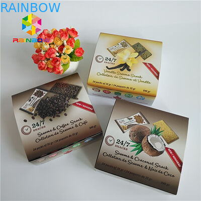 Hình chữ nhật gấp Hologram Hộp bao bì giấy cho mỹ phẩm Lông mi Brush Mặt nạ