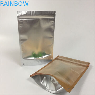 Nhiều lớp nhôm lá Zip Khóa túi đứng lên túi trong suốt bên chống ẩm