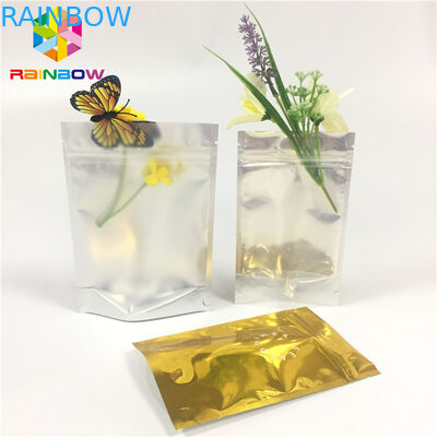Nhiều lớp nhôm lá Zip Khóa túi đứng lên túi trong suốt bên chống ẩm