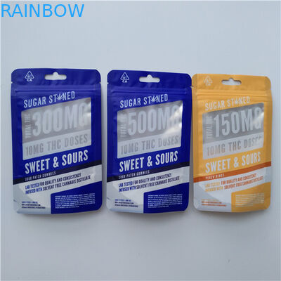 Có thể khóa lại Lá nhôm Khóa Zip Túi Thực phẩm Độ ẩm Bằng chứng Ba mặt