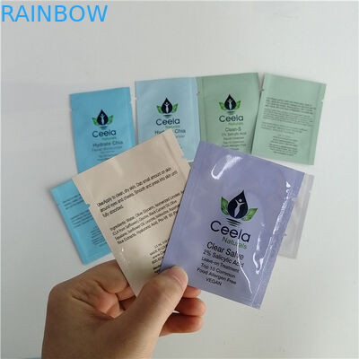 Smell Proof Bao bì mỹ phẩm Túi ba bên Hạt giống Gói Gói Sachet Mylar lá