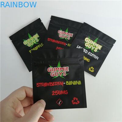 Nhôm Lá Khóa Khóa Túi nhựa Bao bì có thể đóng lại Ba mặt kín