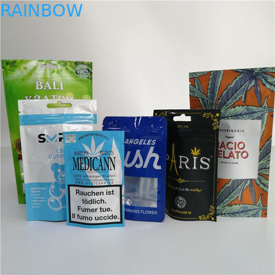 Túi trà nhựa Ziplock Túi đóng gói Túi có thể phân hủy sinh học cho thực phẩm / trái cây sấy khô