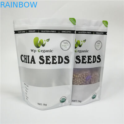 Smell Proof Snack Bag Bao bì Cookie Dough Puff Túi với Cửa sổ sương mù phía trước