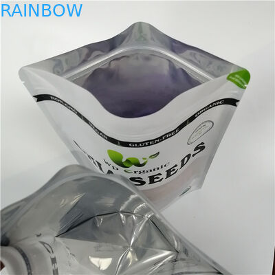 Smell Proof Snack Bag Bao bì Cookie Dough Puff Túi với Cửa sổ sương mù phía trước