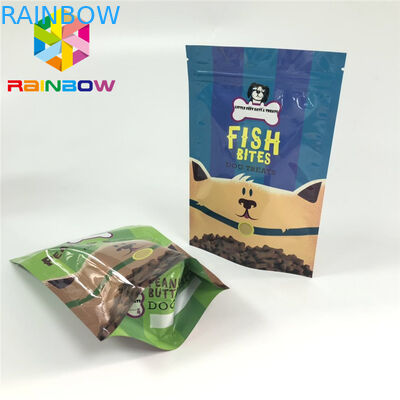 Túi nhựa Mylar Ziplock Bao bì Thức ăn cho thú cưng Xử lý túi Gravnre In