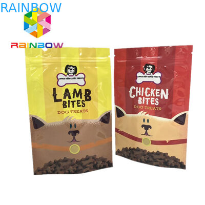 Túi nhựa Mylar Ziplock Bao bì Thức ăn cho thú cưng Xử lý túi Gravnre In