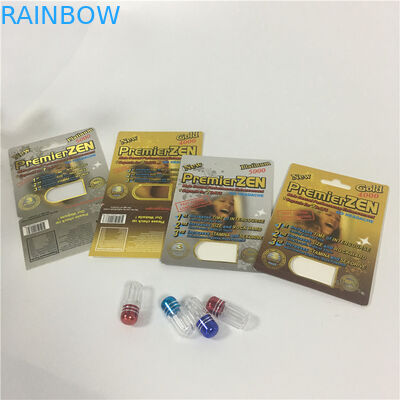 Bao bì thẻ giấy CBD Bao bì nam Thuốc tăng cường sử dụng với hộp hiển thị UV