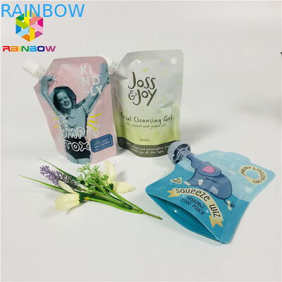 Doypack Thực phẩm Lớp đứng lên Túi có thể tái sử dụng Gel rửa mặt mặt nạ chất lỏng đóng gói