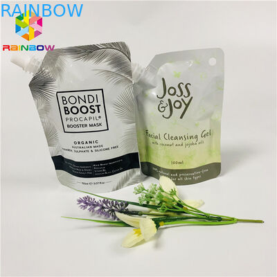 Doypack Thực phẩm Lớp đứng lên Túi có thể tái sử dụng Gel rửa mặt mặt nạ chất lỏng đóng gói