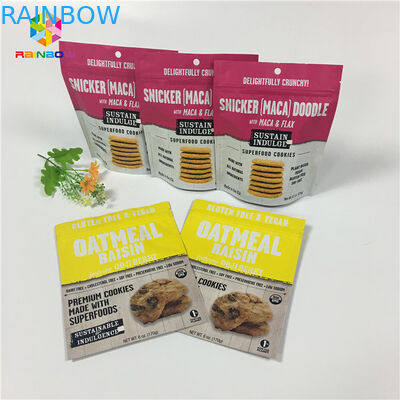 Gravure Printing Stand Up Ziplock Túi đóng gói Vanilla Coffee / Sữa Protein Powder